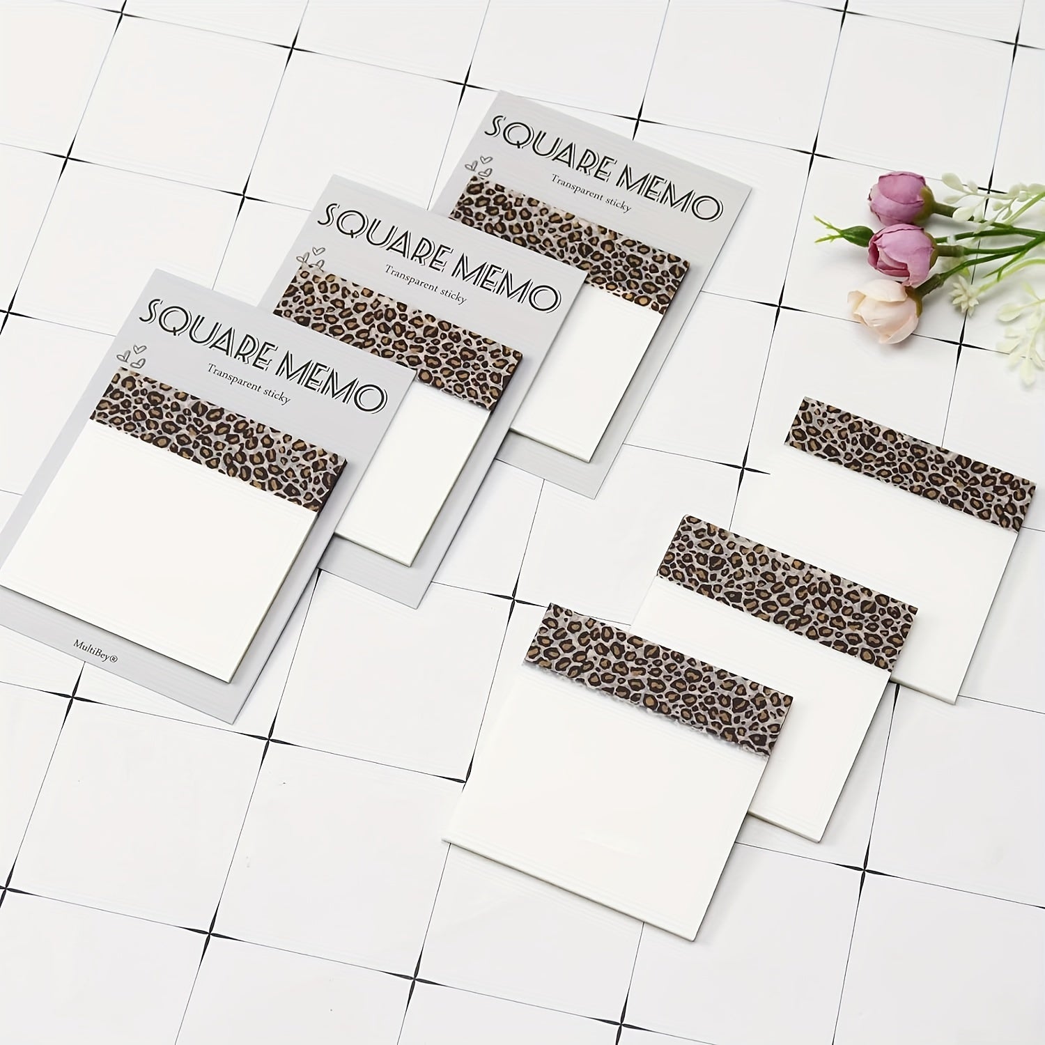 Leopard Print Sticky Notes 50 Pages
