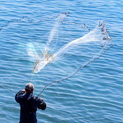 Hand Casting Fishing Net Durable Fishing Mesh Without Ring Fishing Accessories