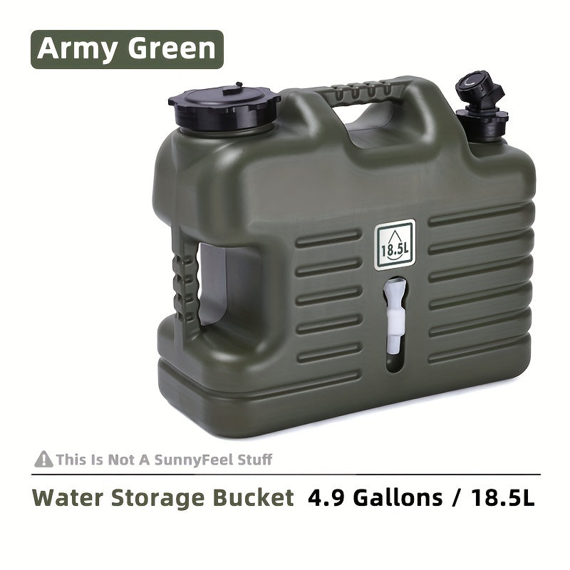 Outdoor Portable Water Bucket Large Capacity Thick Plastic Container Camping