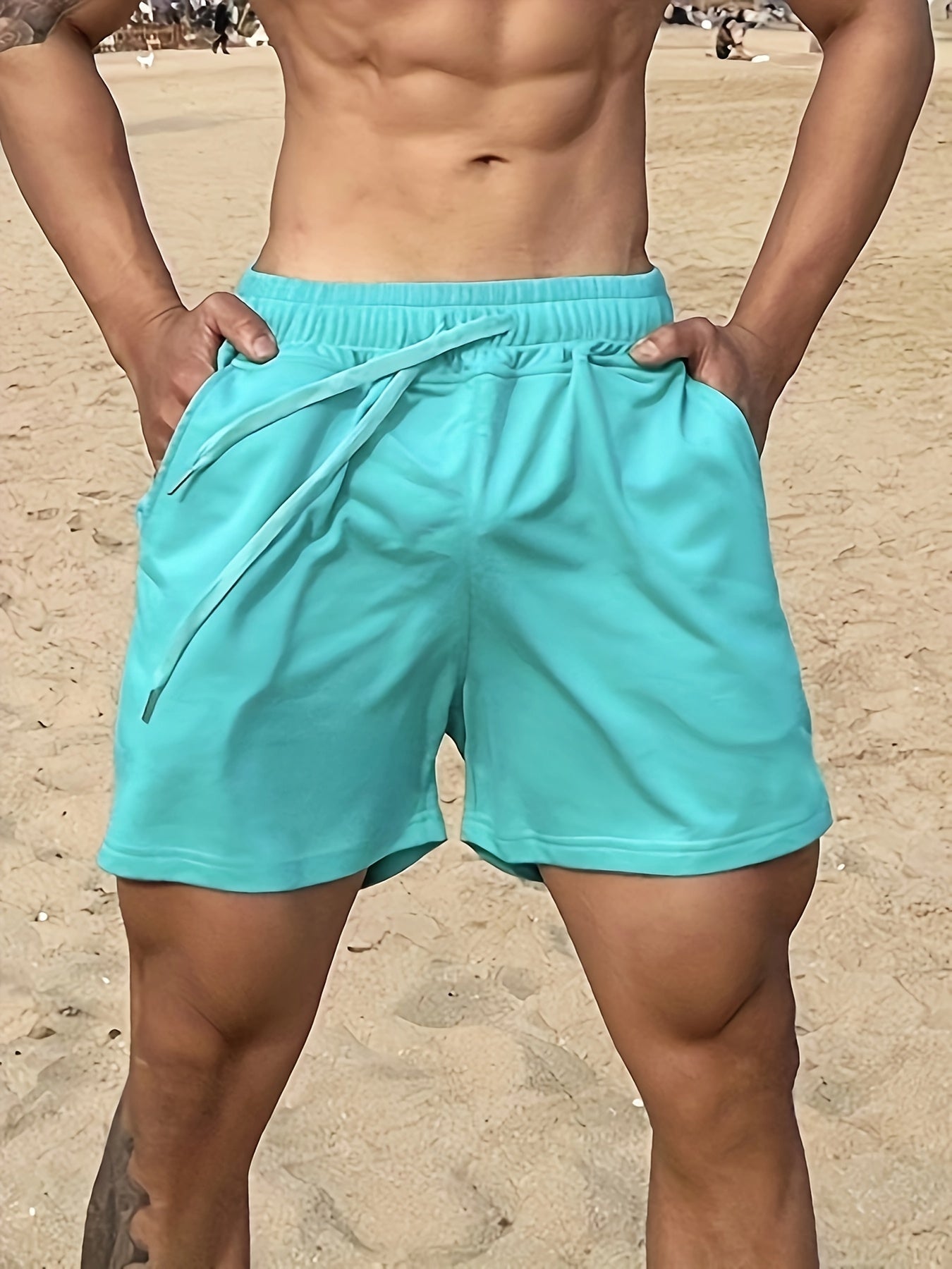 Men's Cotton Drawstring Shorts for Fitness