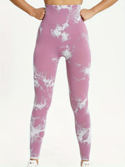 Tie Dye High Waist Yoga Leggings Tummy Control Slimming Pants
