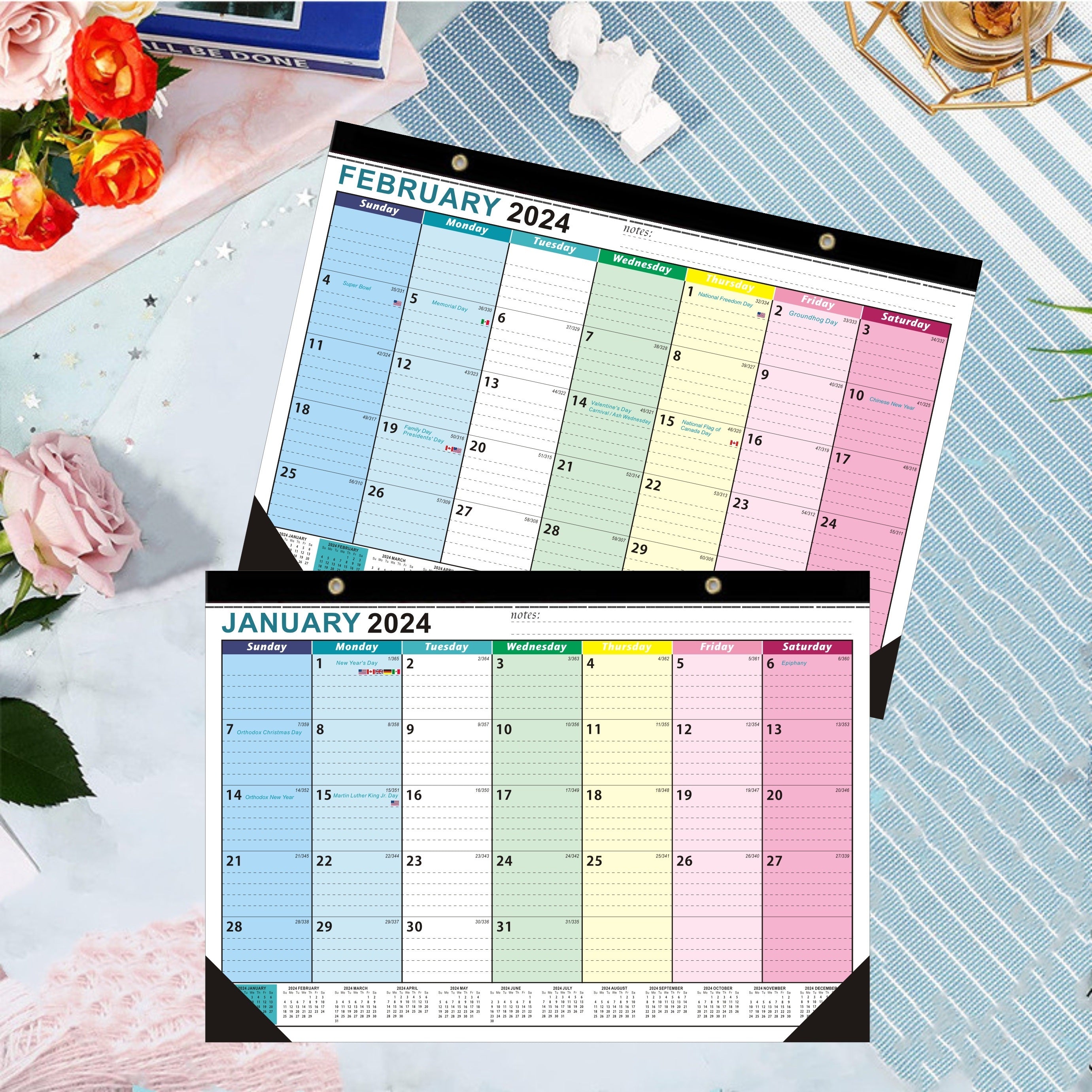 18 Months Wall Calendar 43 18 X 30 48 Cm Heavy Paper