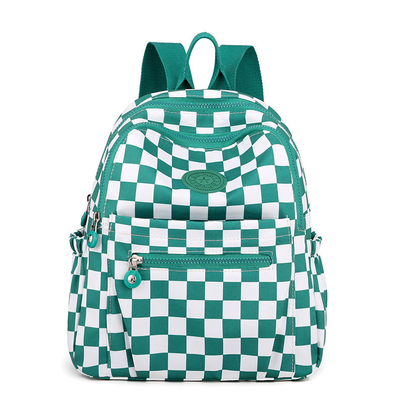 Purple Backpack Purse Preppy School Bag Women's Daypack