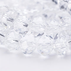 Crystal Glass Faceted Spacer Beads 4 6 8mm DIY Jewelry Making Craft Supplies
