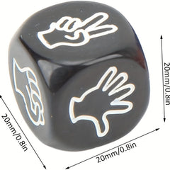 2Pcs Finger Guessing Dice Game Set for Adults & Kids