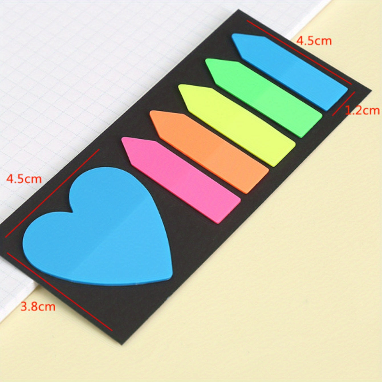 Arrow Shape Index Sticker Transparent Sticky Note Fluorescent