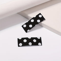 2pcs Polka Dot Snap Clip Hair Clip for Women Girls