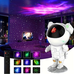 Astronaut Star Projector Night Light Nebula Remote Control