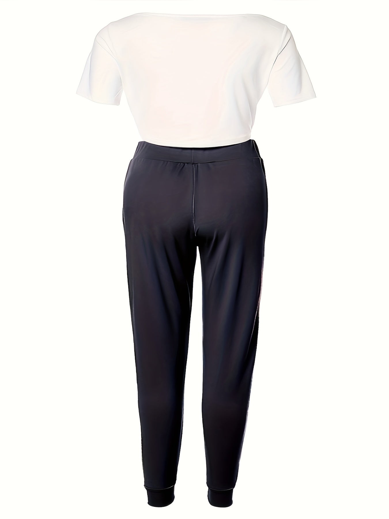  Anchor Print Crop Top & Leggings Set