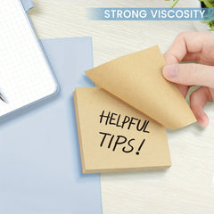Eagle Sticky Notes 7.62x7.62cm 100 Sheets Pad 4 Pads Kraft Paper