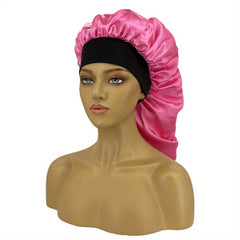 Silky Long Bonnet For Sleeping Solid Night Cap For Women