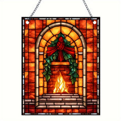 Alex Alien Christmas Room Warm Stove Home Window Decoration