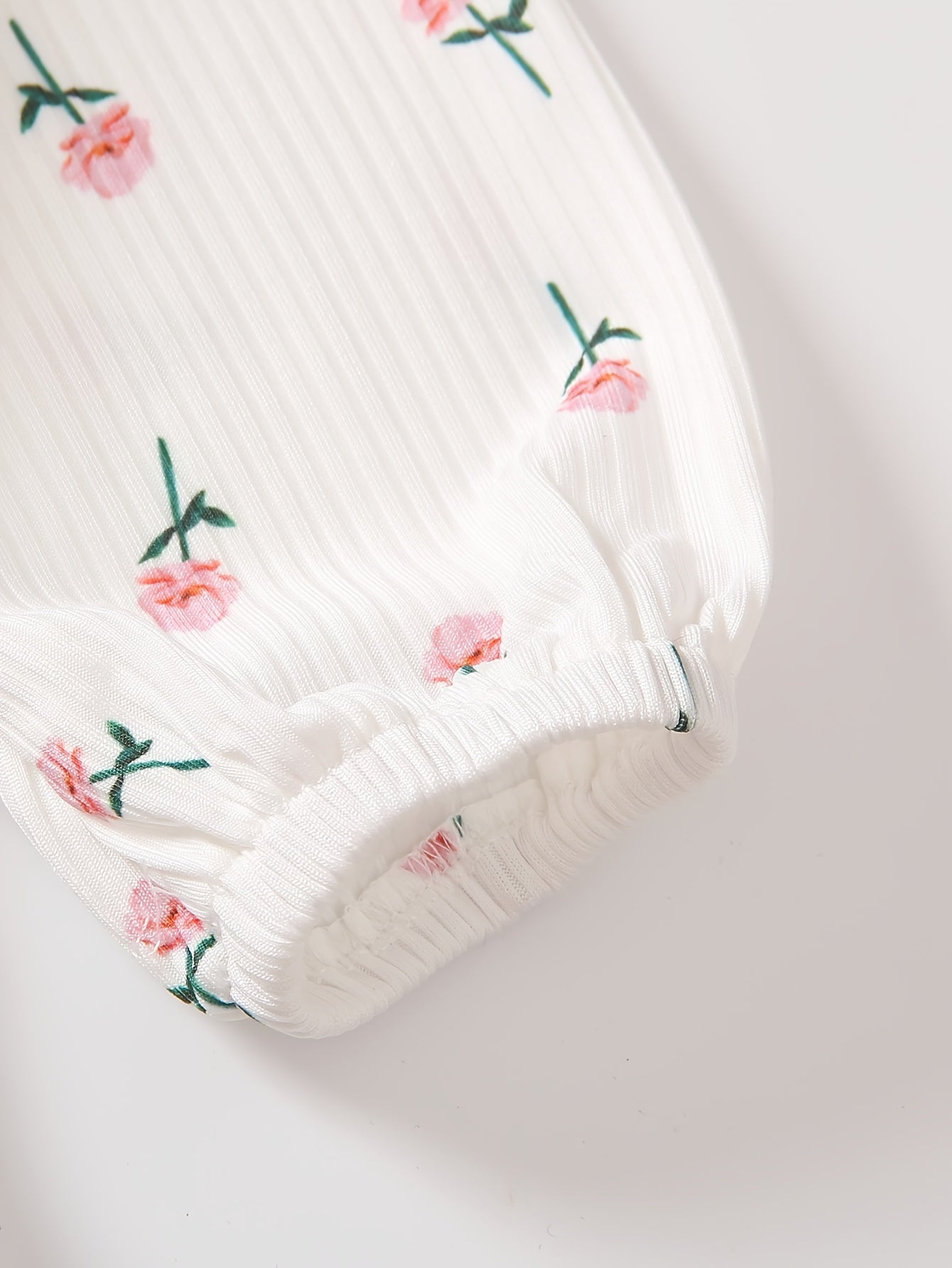 2pcs Little Kids Modest Floral Print Long Sleeve Tees Tops