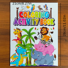 1pc Animal Cartoon Coloring Book - Fun & Creative Activity Book