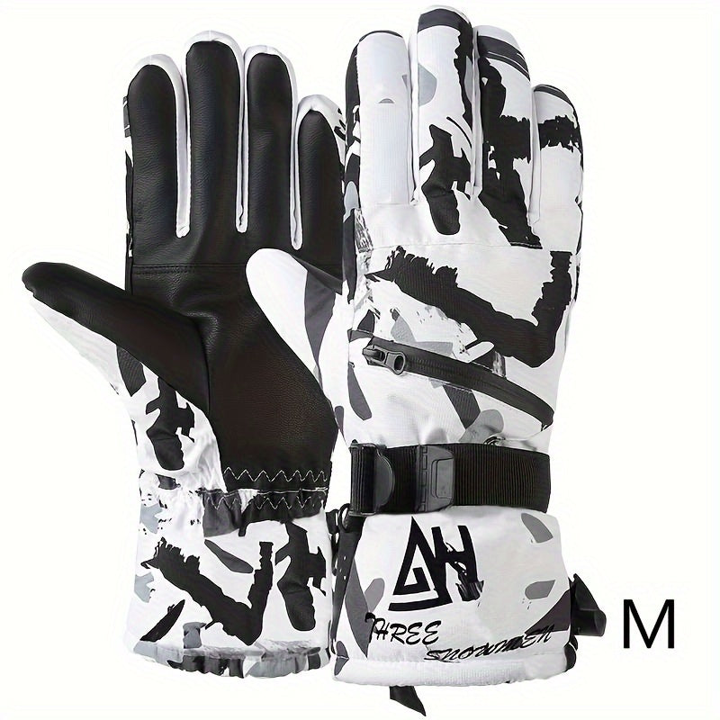 Winter Ski Gloves Warm Windproof Waterproof Touch Screen Gloves