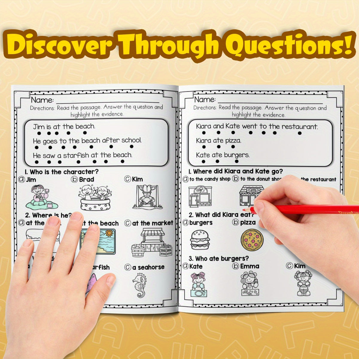 Engaging Comprehension Workbook for Kids Ages 6-12