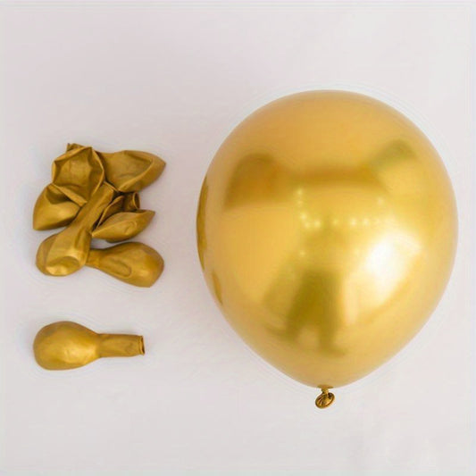 50pcs Multicolor Metallic Latex Balloons for Wedding Birthday Party Decor