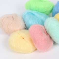 Soft Mohair Yarn for DIY Shawl Scarf Hat