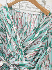 Floral Print Maxi Dress Plus Size