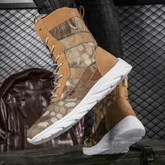 Men's High Top Tactical Work Boots Non Slip Durable Boots