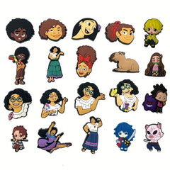 20pcs Cartoon Shoe Charms For Clogs Jibts Sandals PVC Shoe Decorations
