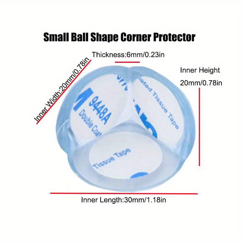2PCS Transparent Baby Corner Edge Protector L Shape Desk Cover