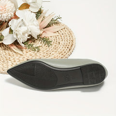 Women's Pointed Toe Ballet Flats Soft Sole Slip On Shoes