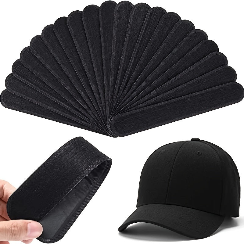 10pcs Sweat Absorbing Sticker Hat Liner for Outdoor Sports Training