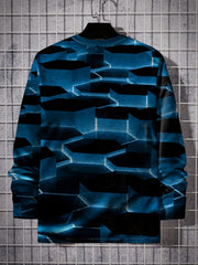 Men's 3D Print Long Sleeve T-shirt For Autumn