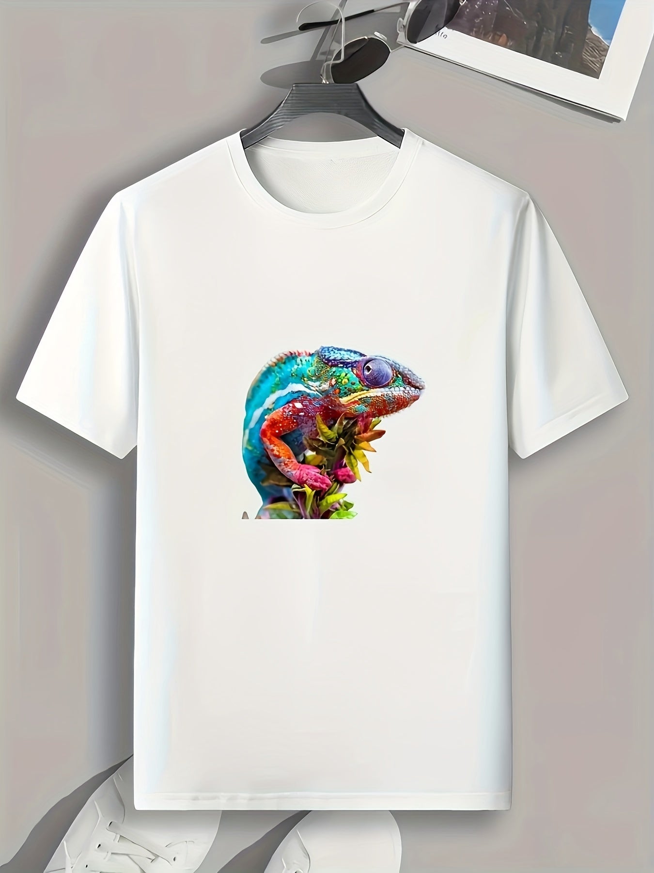 Animal Print Men's Graphic T-shirt Casual Tee For Summer