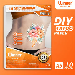 10pcs Transfer Temporary Tattoos For Men Women A5 Tattoo Printing Paper