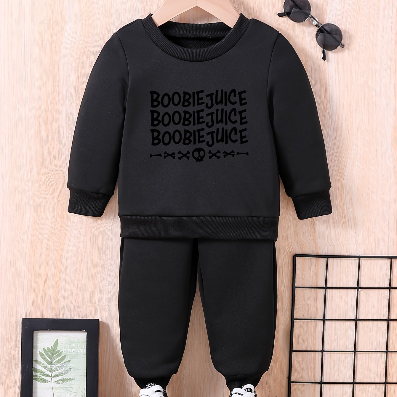 Baby BOOBIE JUICE Outfit Long Sleeve Sweatshirt Trousers Set