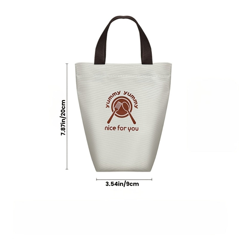 Insulated Lunch Bag Oxford Cloth Portable Bento Box Tote