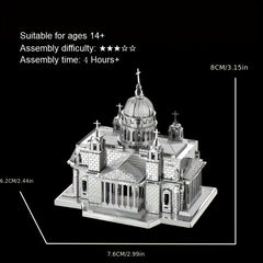 3D Metal Puzzle Kit St Isaac's Cathedral Model - Christmas Birthday Gift