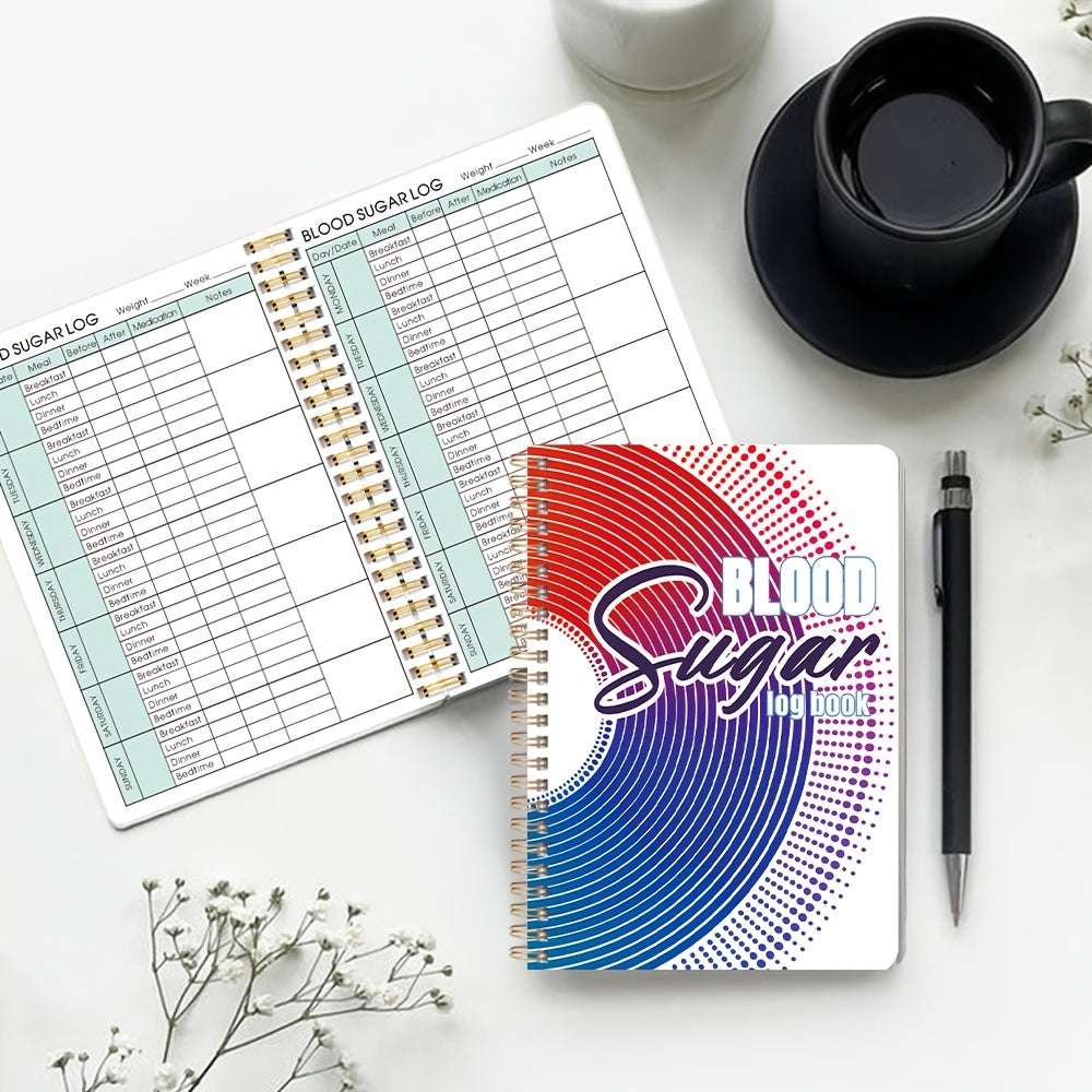 Blood Glucose Monitoring Log A5 Size
