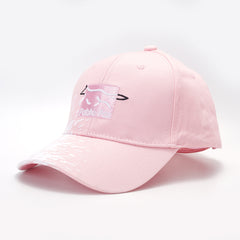 Fox Patch Baseball Cap Solid Embroidery Adjustable Cotton Sun Hat