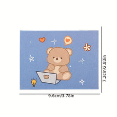 10pcs Cartoon Greeting Card Envelope DIY Message Small Card Birthday Postcard