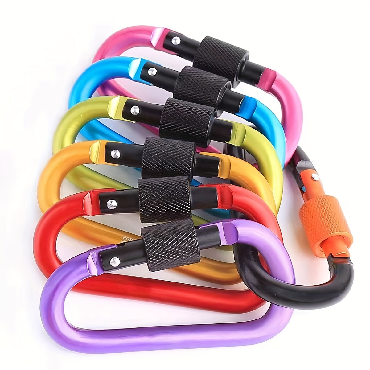 4pcs Aluminum Alloy Carabiner Hook for Outdoor Activities