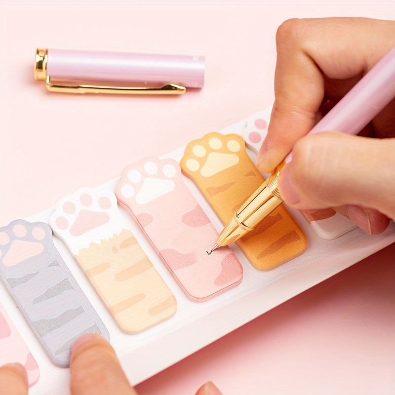 Cartoon Cat's Paw Sticky Notes Memo Pads 120 Sheets