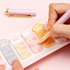 Cartoon Cat's Paw Sticky Notes Memo Pads 120 Sheets