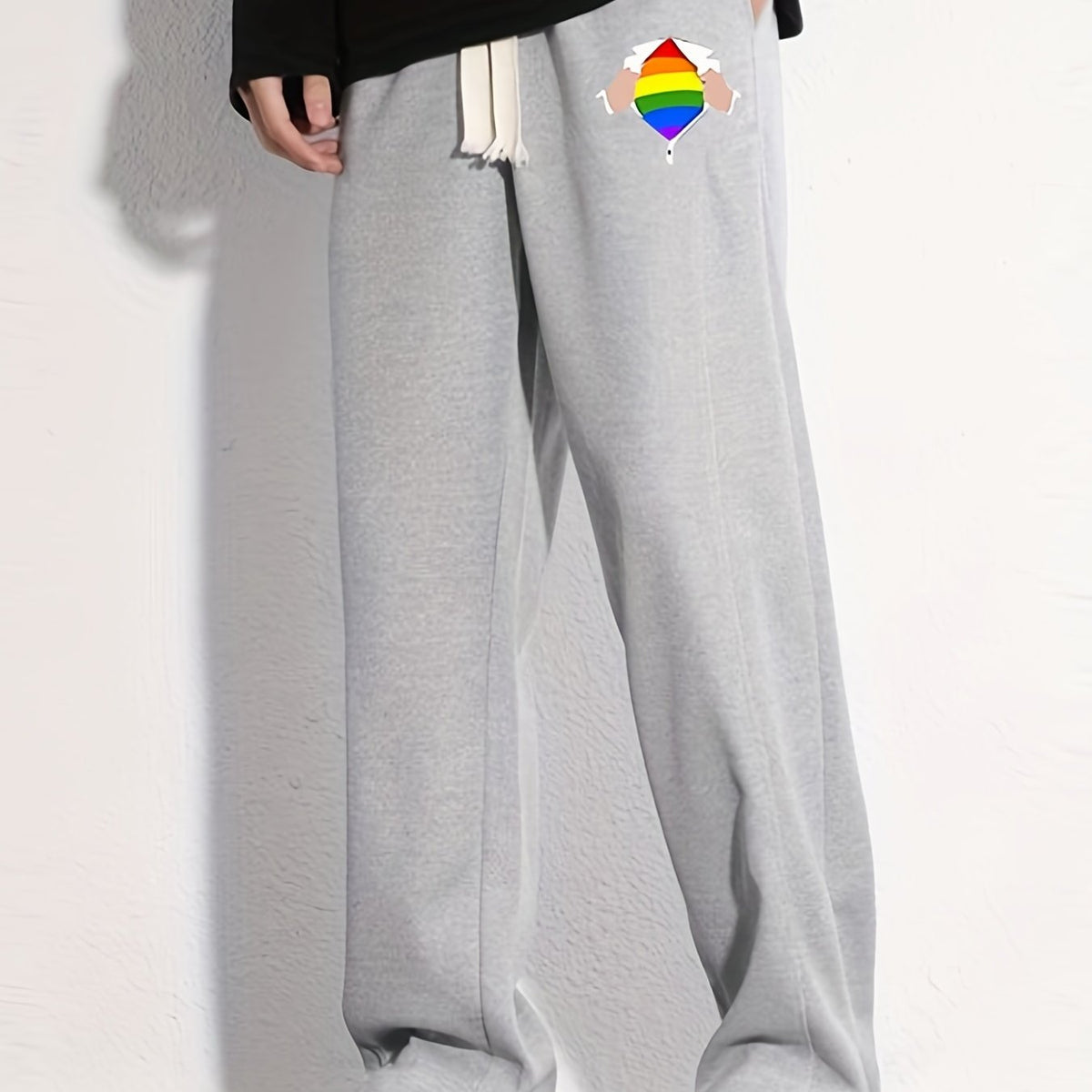 Pride Month Graphic Joggers Men's Casual Loose Fit Pants