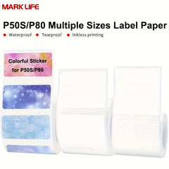 Waterproof Tear Proof Printer P50S P80 Labels