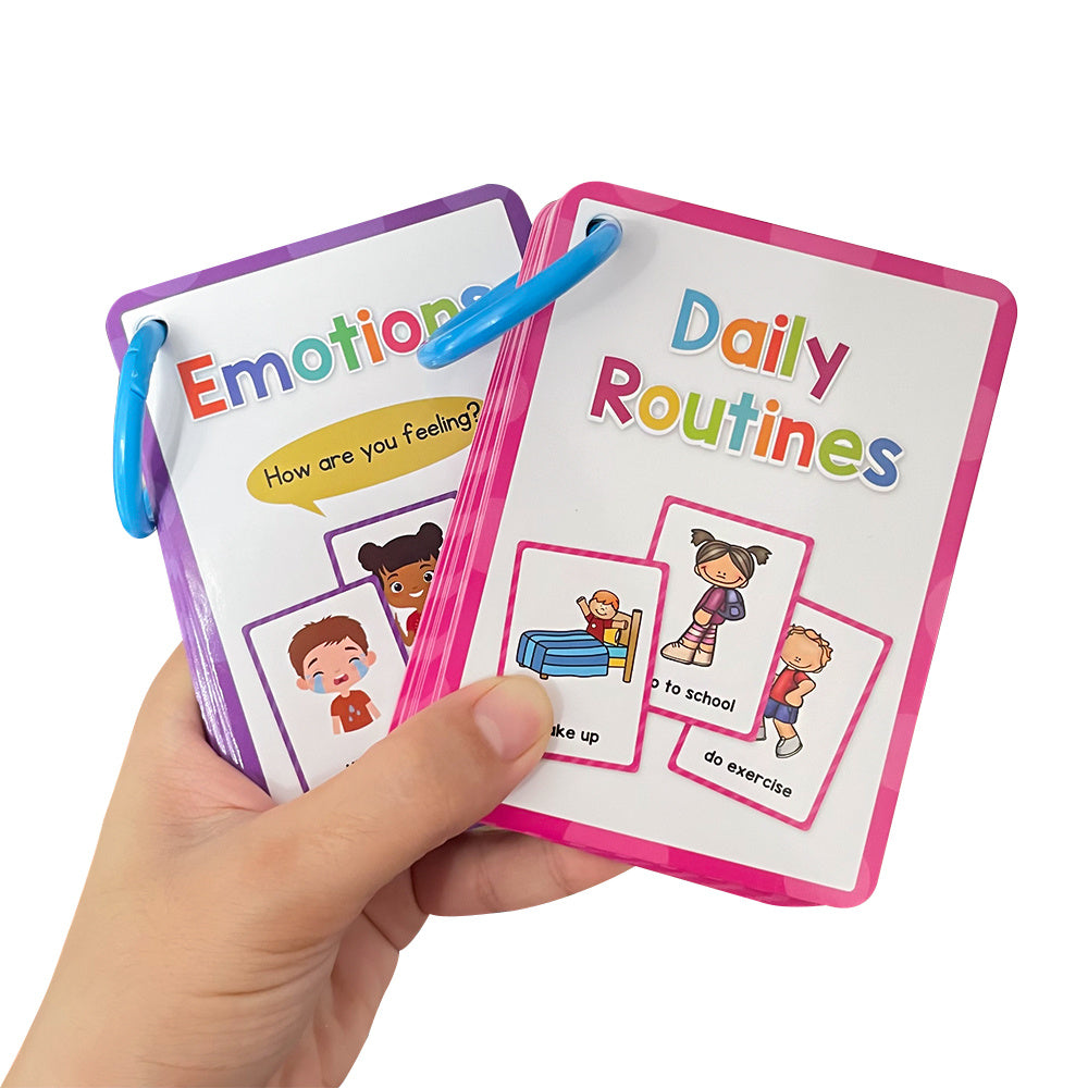 Toddler Flashcards: Daily Routines & Emotions, Preschool Learning