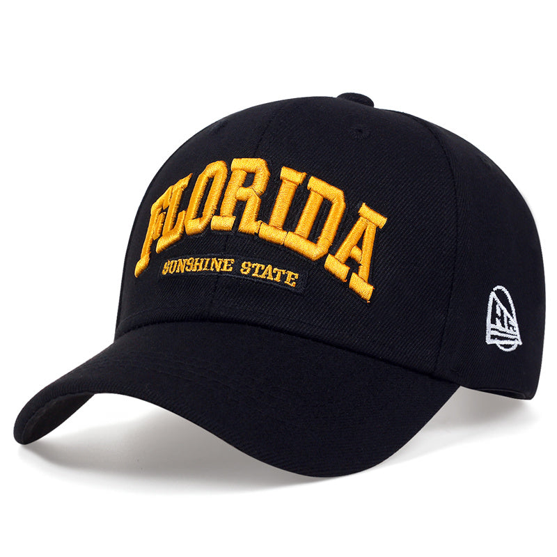 Men's Word Letter Embroidery Baseball Cap All match Daily Use Baseball Hat