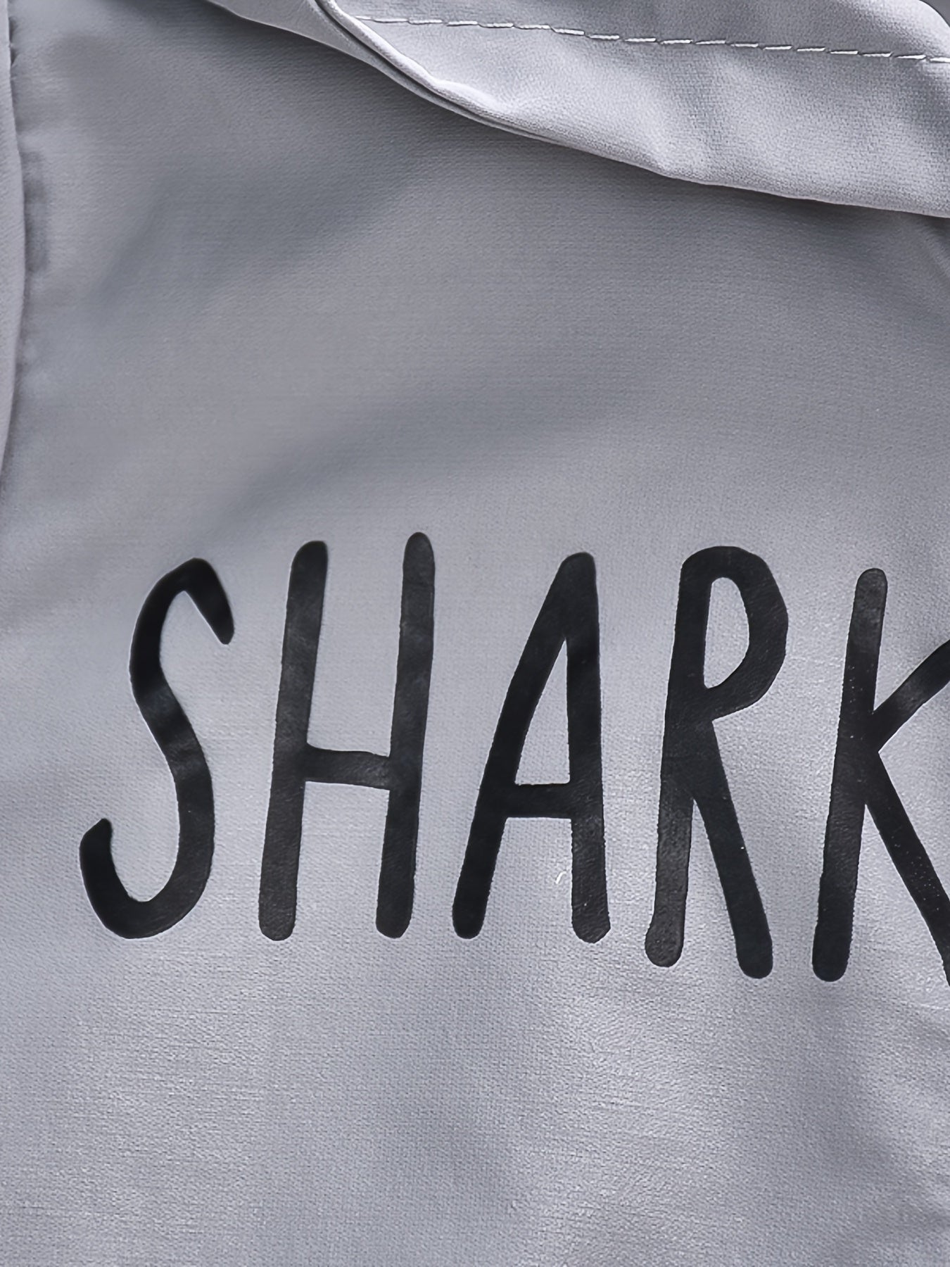 Cute Shark Print Windbreaker Jacket for Kids