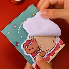 4pcs Cartoon Christmas Sticky Notes 120 Sheets