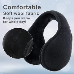 Winter Earmuffs for Men & Women Soft Breathable Windproof Adjustable Fit
