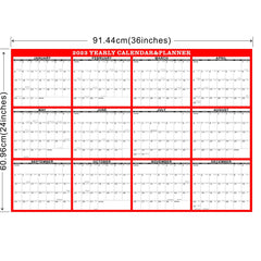 Reversible Adhesive Wall Calendar 24x36in