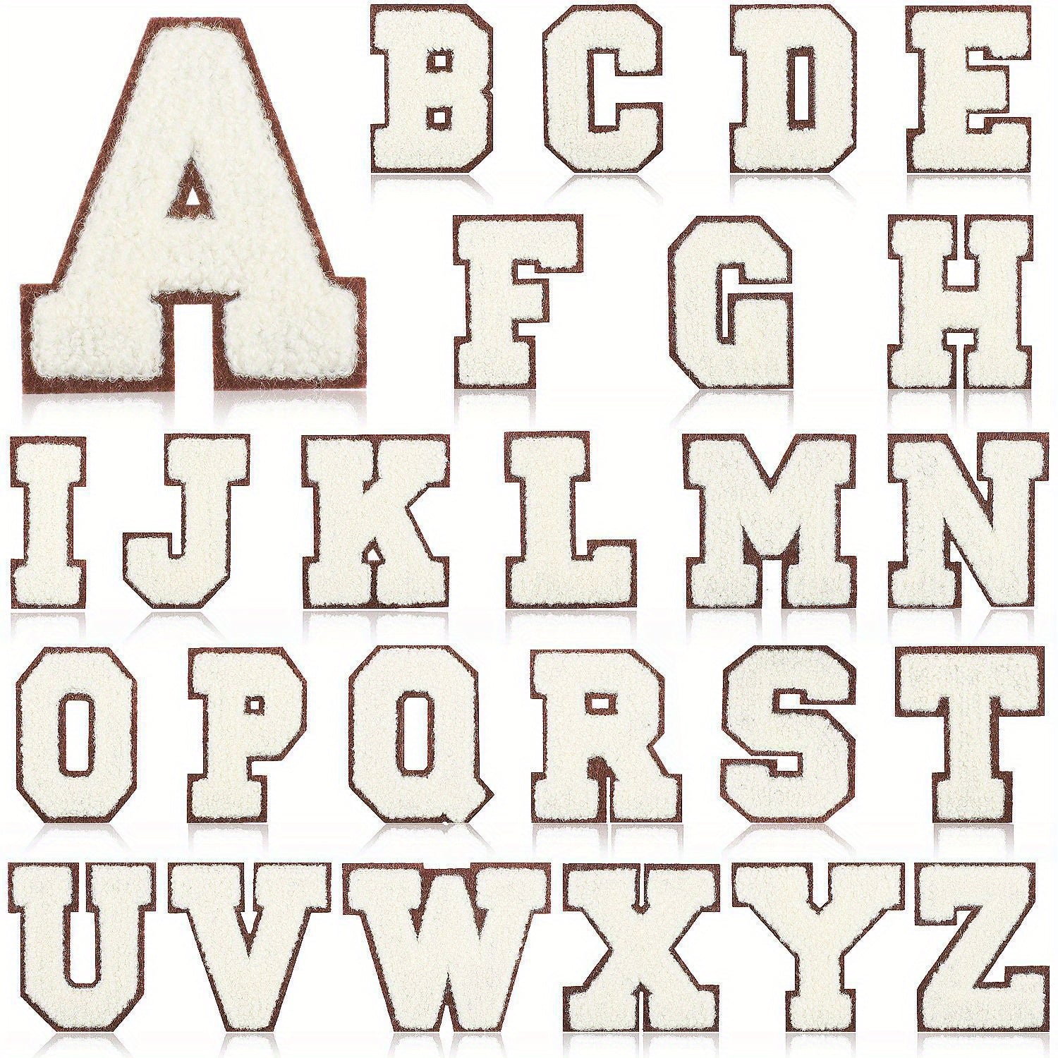 26pcs Letter Embroidery Iron On Patches For Girls