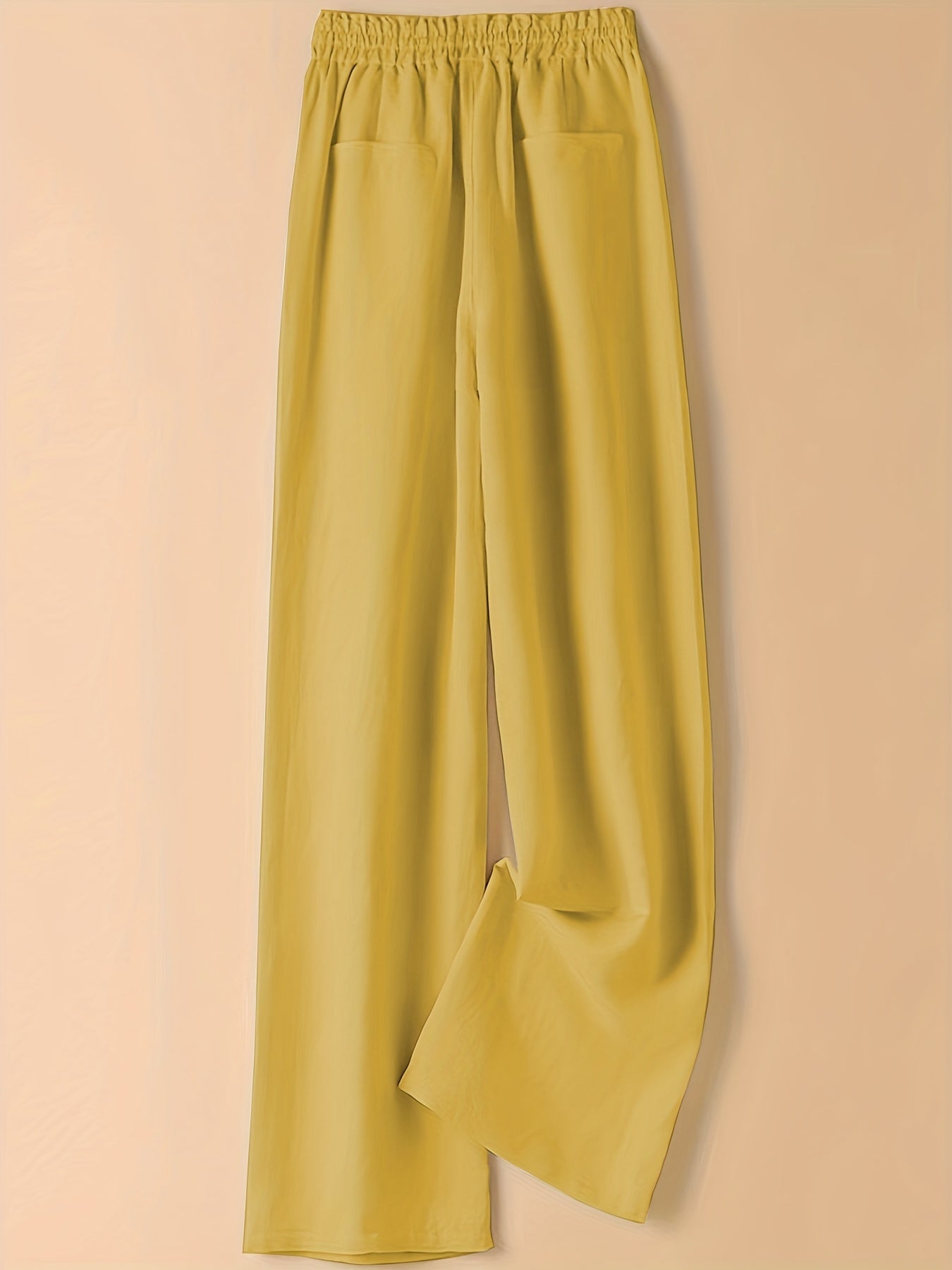 Wide Leg Elastic Waist Pants for Women